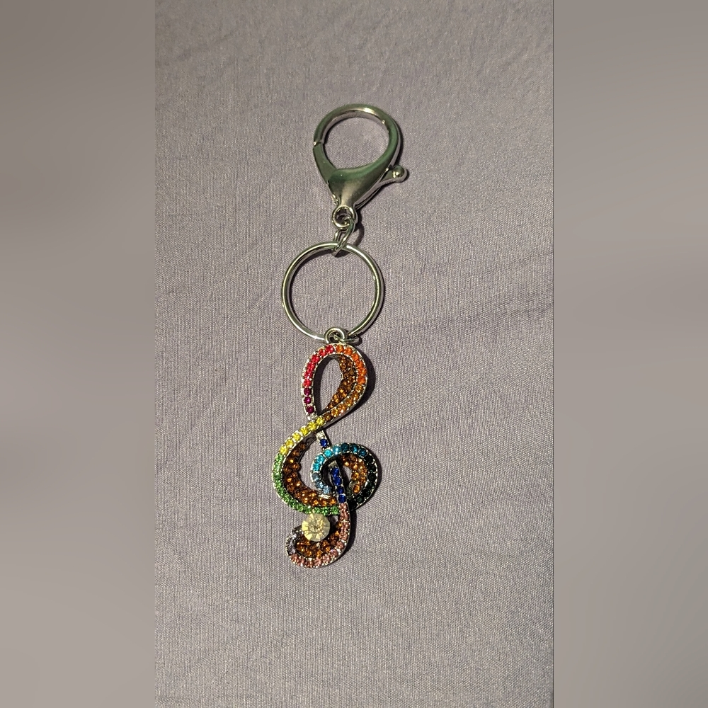 Music note keychain/purse charm NWOT